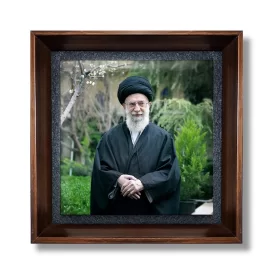 قاب کاشی طرح رهبر شهید کد 02