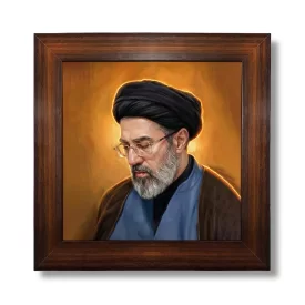 قاب عکس پارچه ای طرح رهبری کد 04