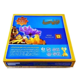 پرده نبات زعفرانی درجه یک افضلی یزد (زمرد) - 2 کیلوگرم