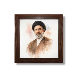 قاب عکس پارچه ای طرح رهبری کد 07