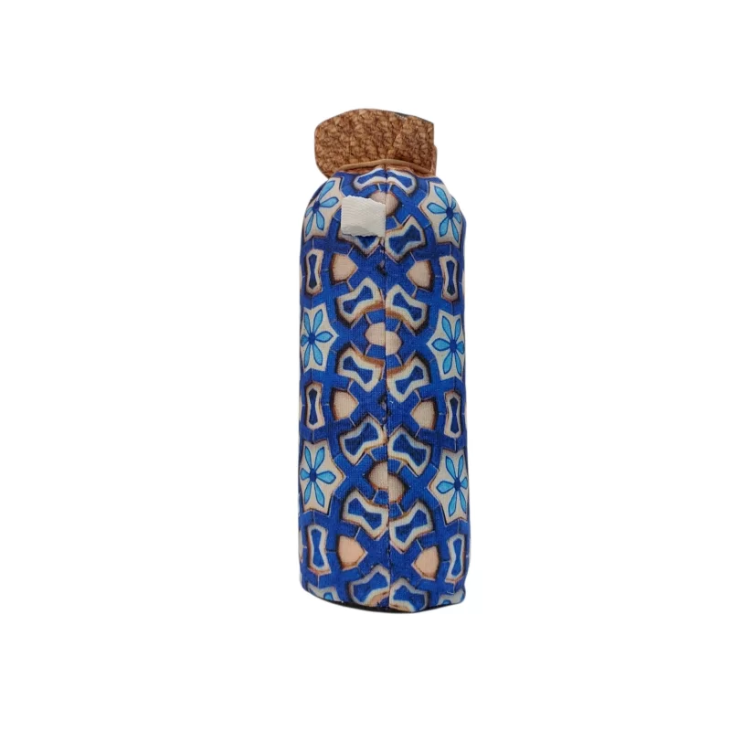 گلدان شیشه ای روکش مخمل طرح فاطمی کد 2