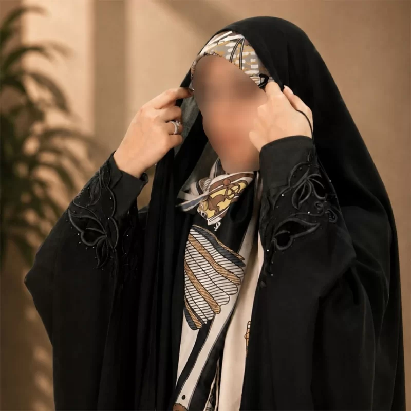 چادر عربی گلدوزی کد F132
