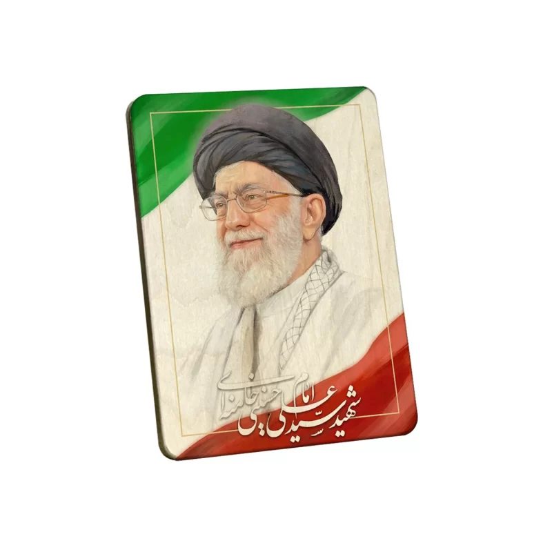 تابلو چوبی رهبر شهید مدل BL7018