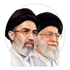 برچسب خودرو طرح رهبر شهید و آقا سید مجتبی طرح 8