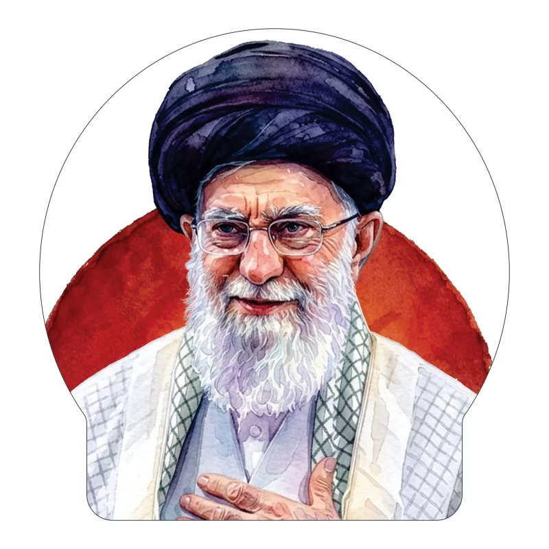 برچسب خودرو طرح رهبر شهید-طرح 12