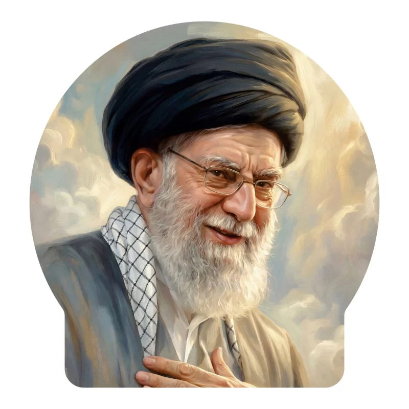 برچسب خودرو طرح رهبر شهید-طرح 2