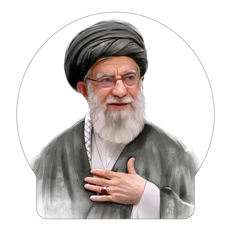 	برچسب خودرو طرح رهبر شهید-طرح 7