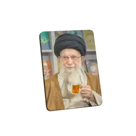 تابلو چوبی طرح رهبر شهید مدل BS7004 