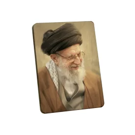 تابلو چوبی طرح رهبر شهید مدل BL7010