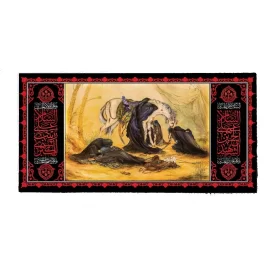 کتیبه مخمل طرح ظهر عاشورا کد 03