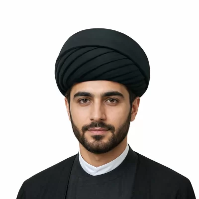 پارچه عمامه وال هندی رنگ مشکی