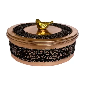 شکلات خوری مس طرح رزگلد کد 10