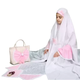 ست چادر جشن تکلیف طرح پروانه مدل فرشته