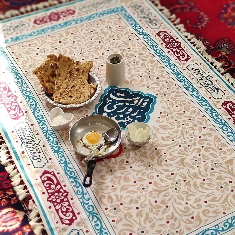 سفره سنتی ایرانی طرح روزی دهنده مدل شش نفره