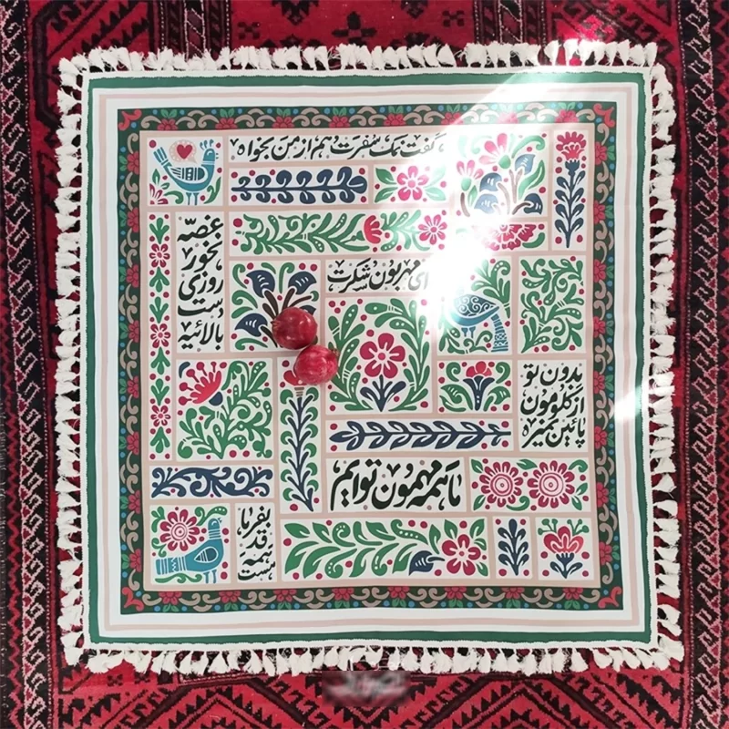 سفره سنتی ایرانی طرح همدل مدل چهار نفره