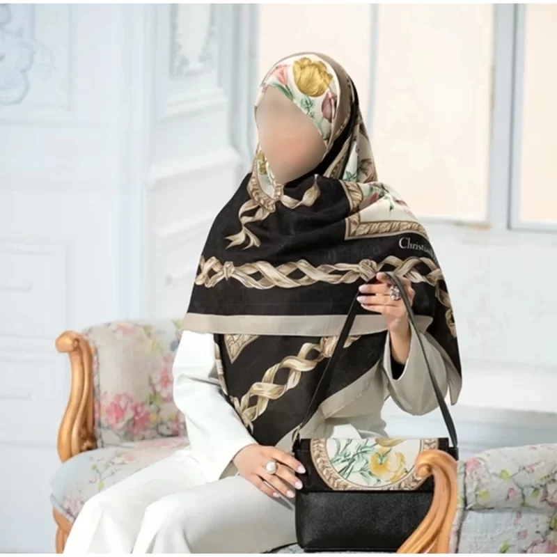 ست کیف و روسری طرح دیور لاله