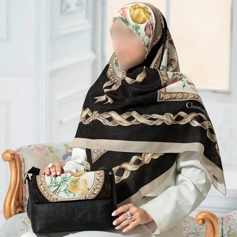 ست کیف و روسری طرح دیور لاله