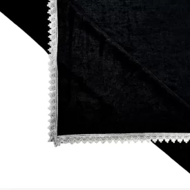 رومیزی مخمل رنگ مشکی