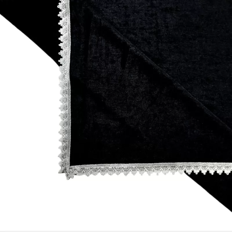 رومیزی مخمل رنگ مشکی