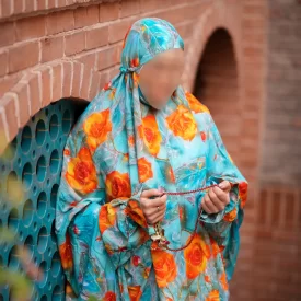 چادر نماز آستین دار کدری نگین دار کد 128