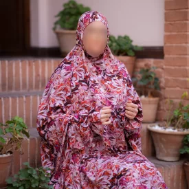 چادر نماز آستین دار کدری نگین دار کد 122