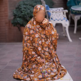 چادر نماز آستین دار کدری نگین دار کد 133