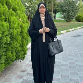 چادر مشکی کرپ پورشه کره مدل دانشجویی