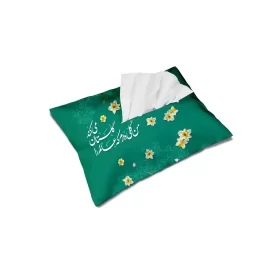 کاور دستمال کاغذی نیمه شعبان مخمل من گلی دارم  کد 0300