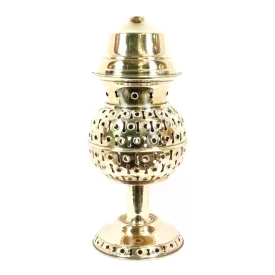 اسپند دود کن حضرتی جنس برنج رنگ طلایی ارتفاع 44 سانتی متر کد 0413