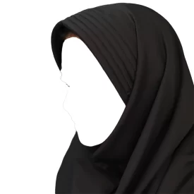 مقنعه ابردوزی 90 بروجرد مشکی  کد 1511