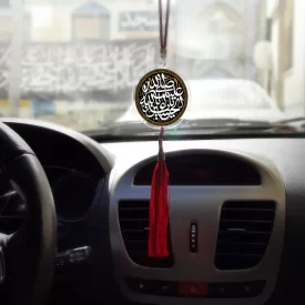 آویز خودرو محرم پلکسی صلی علی علیک یا اباعبدالله الحسین کد 2216