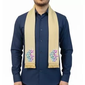 شال نیمه شعبان مخمل من گلی دارم که عالم را گلستان میکند کد 1539