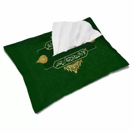 کاور دستمال کاغذی مخمل گوهر اشک عزایت  کد 0838