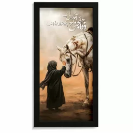 قاب  محرم مخمل تصویری  ذوالجناح آمد ولی... کد 60043