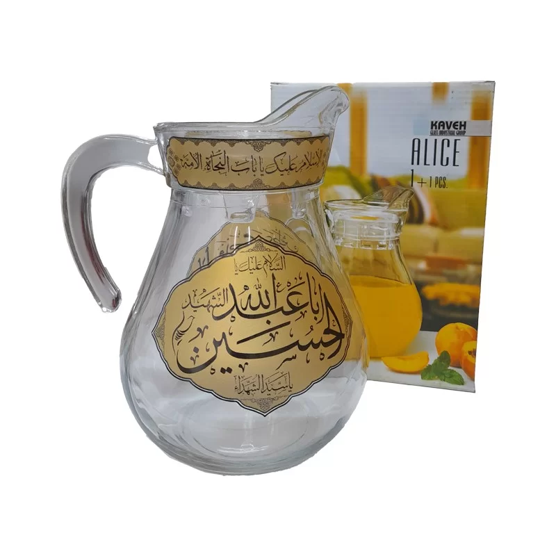 پارچ هیئتی دو طرف چاپ طرح اباعبدالله الحسین