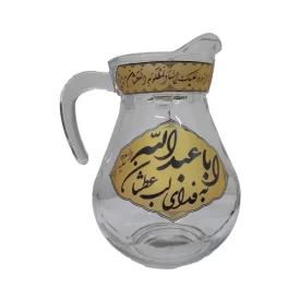 پارچ هیئتی دو طرف چاپ طرح سقا و لب عطشان