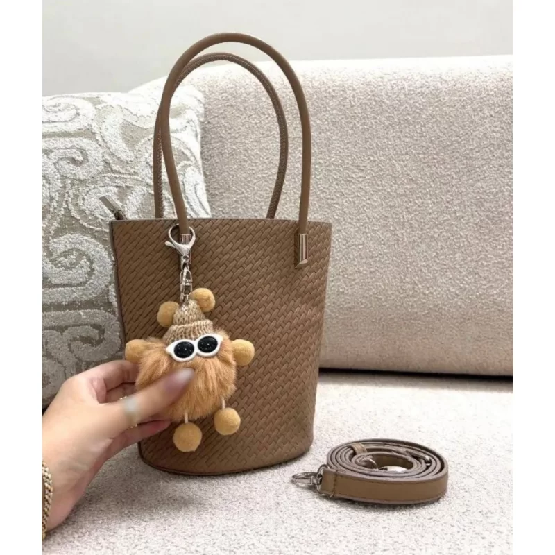 کیف دستی زنانه موکا طرح حصیری