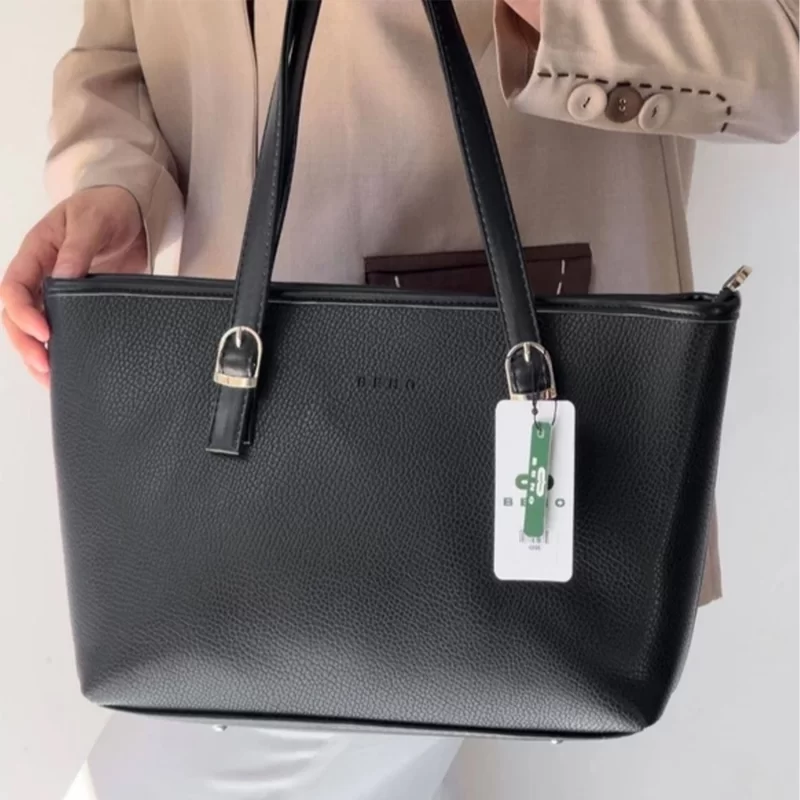 کیف زنانه دستی بزرگ مشکی شرانگ