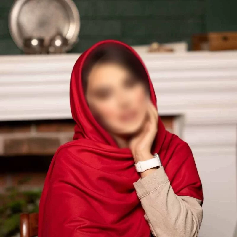 روسری نخی رنگی ساده کد 16455 