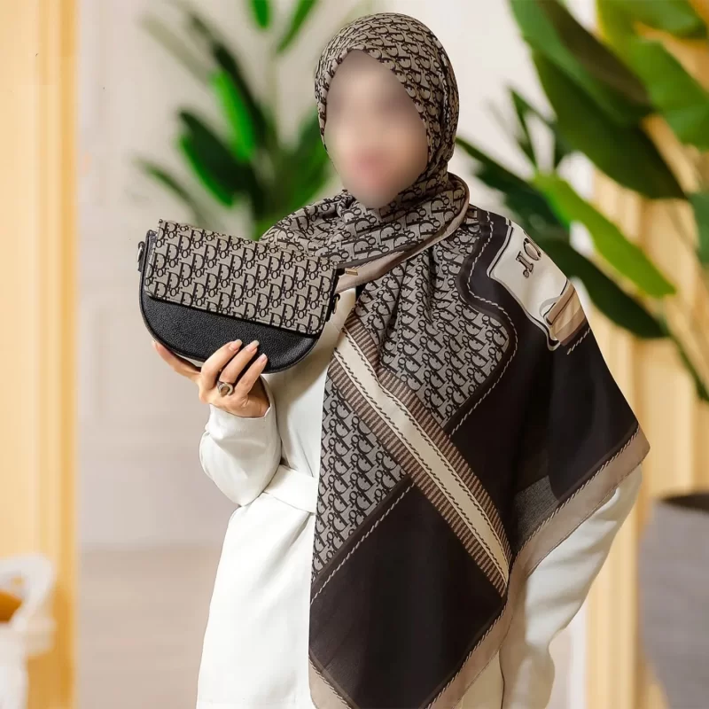 ست کیف و روسری طرح دیور کد L60