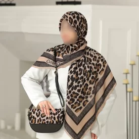 ست کیف و روسری طرح پلنگی کد L60