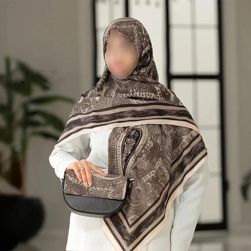 ست کیف و روسری طرح بته جقه کد L60