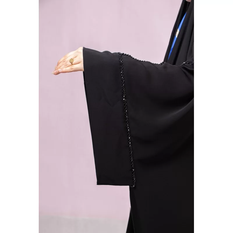 چادر مشکی طرح پرنسس جواهر دوزی شیما پارچه الماس