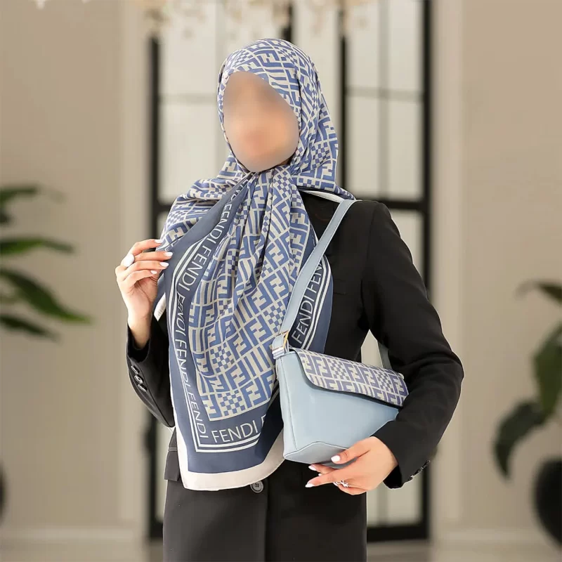 ست کیف و روسری طرح فندی کد L70