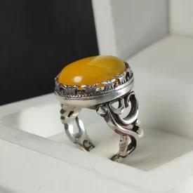 انگشتر شرف و شمس رکاب آلیاژی ذکر رکاب یاحسین  کد 3549