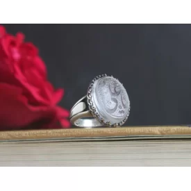 انگشتر آلیاژی در نجف مردانه حکاکی یا علی کد 3933