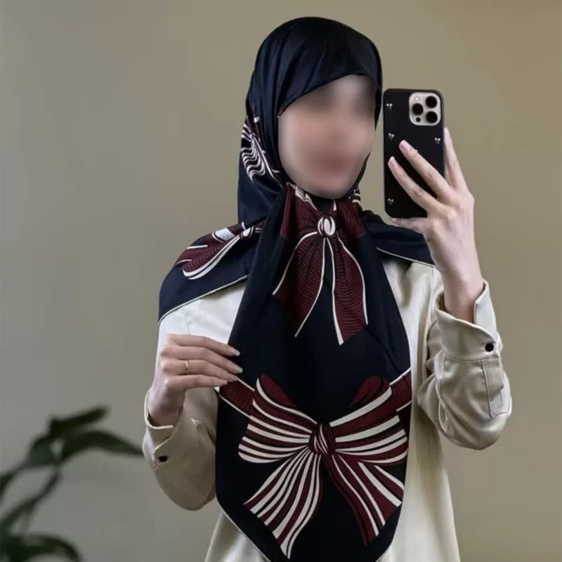 روسری ابریشم ژاکارد