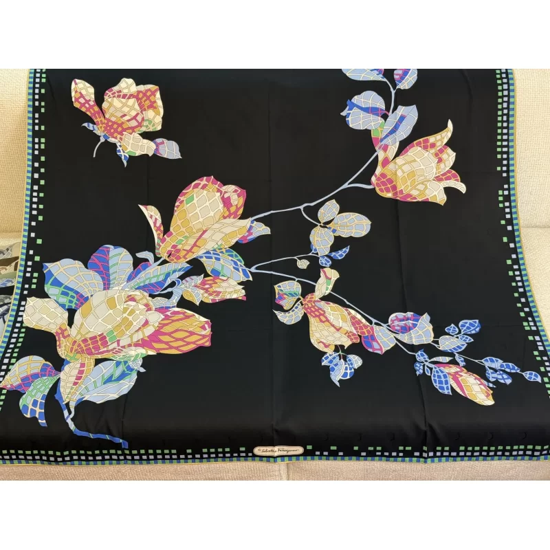 روسری ابریشم ژاکارد 