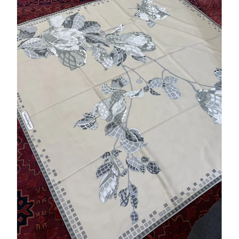 روسری ابریشم ژاکارد 