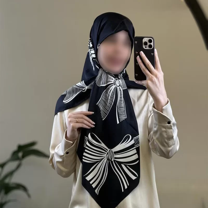 روسری ابریشم ژاکارد 
